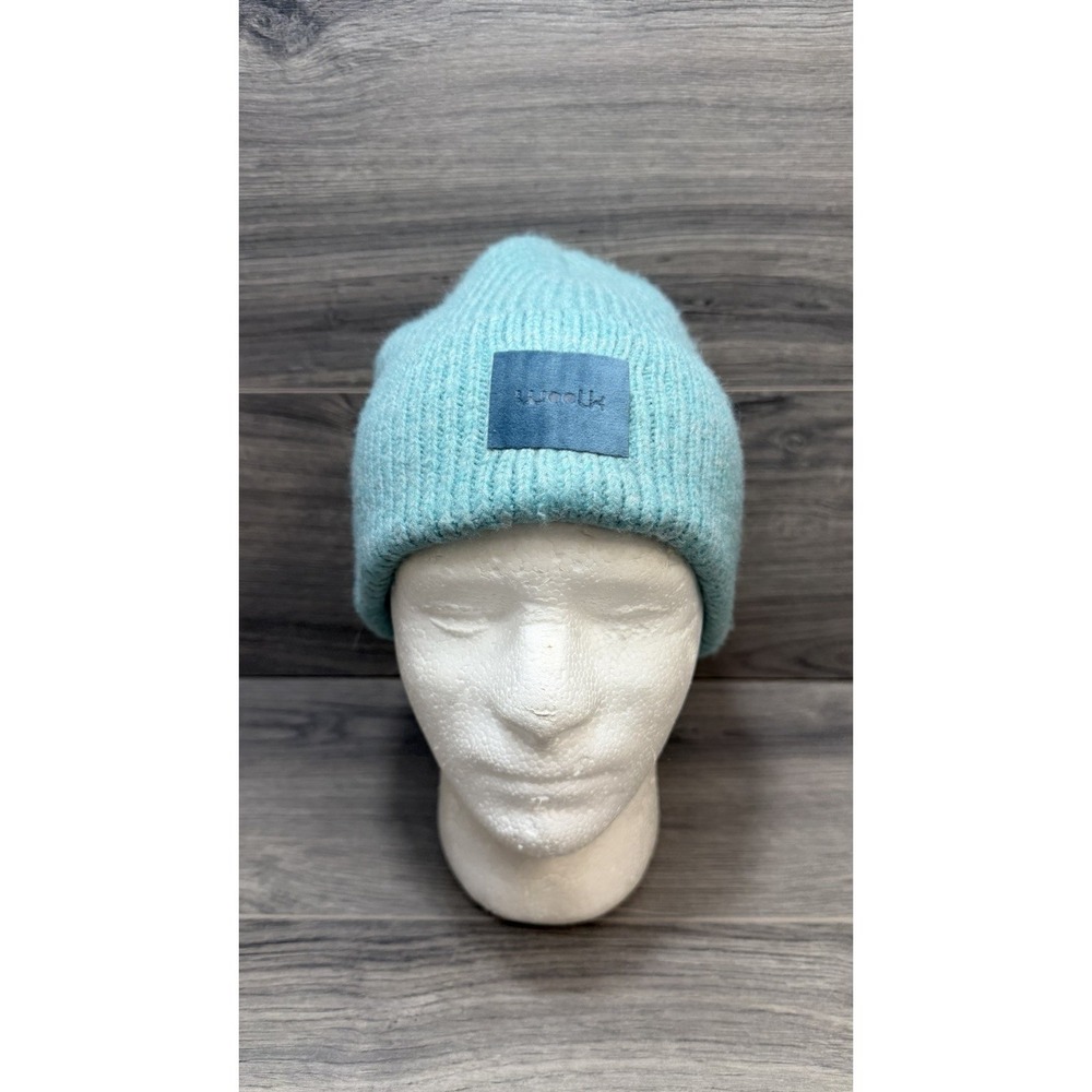 Woolk Beanie Blue Wool Blend Ski Snowboard Outdoors Hiking Winter OSFM